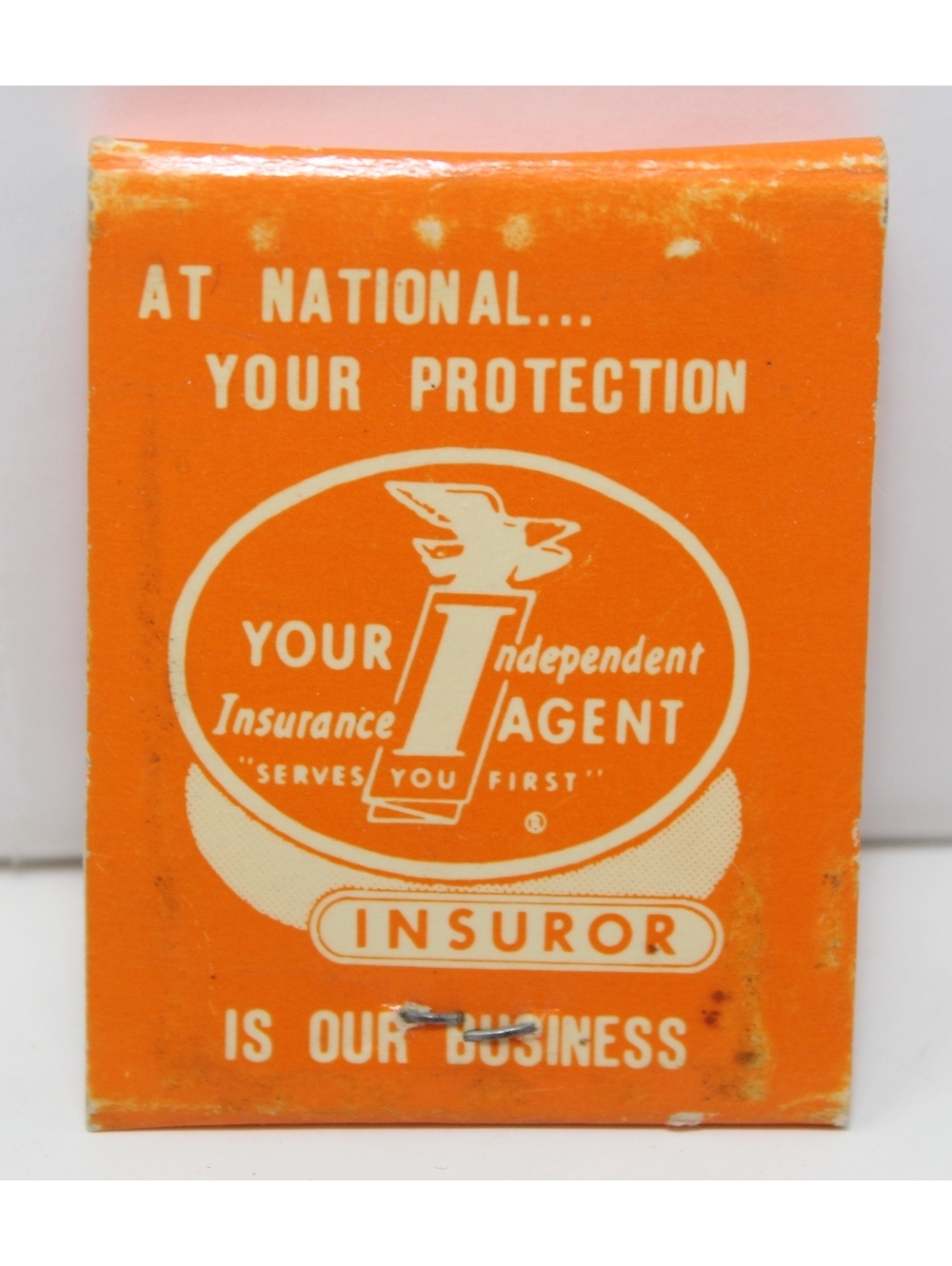 Vintage Matchbook National Insurance Agency Independent Agent Memphis TN 60s 70s